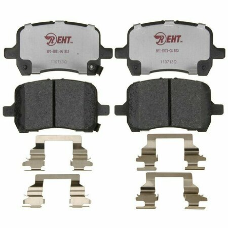 R/M BRAKES BRAKE PADS OEM OE Replacement Hybrid Technology Includes Mounting Hardware EHT1028H